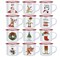 Christmas Coffee Mugs Set of 12 Enamel Mugs 12 oz Christmas Holiday Coffee Cups Outdoor Camping Mug Cup Gifts for Friends Kitchen Decoration (Classic Style) Merry Christmas